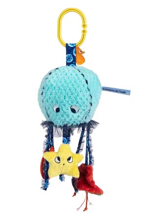 Moulin Roty | Hanging Activity Toy - Jellyfish 31 Cm - Les Aventures De Paulie | ONE SIZE