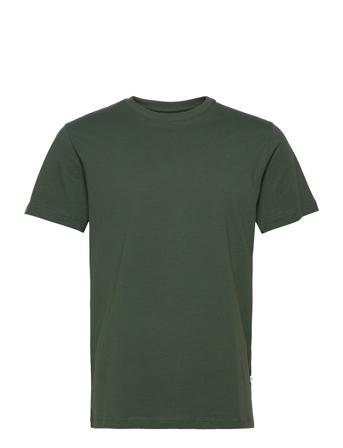 Slhnorman180 Ss O-Neck Tee S T-shirts Short-sleeved Grønn Selected Homme