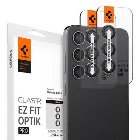 [2-Pack] Spigen Galaxy S23 FE Kameralinsskydd Härdat glas EZ-Fit