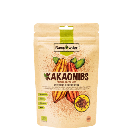 Rawpowder Ekologiska Kakaonibs 300 g