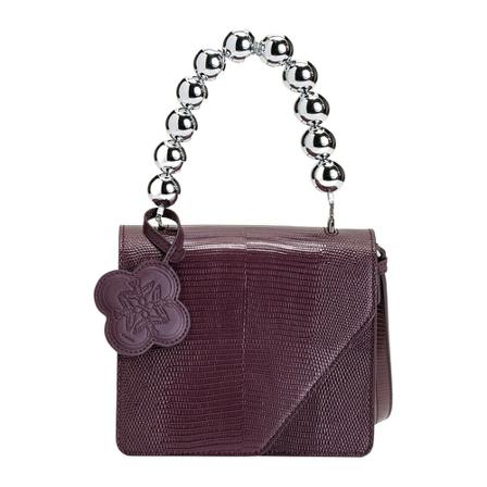 Pinko, Shoulder Bags Paars, Dames, Maat:ONE Size,metallic