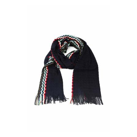 Missoni Black Wool Scarf svart, Herr Halsdukar, Herr, Storlek: ONE SIZE