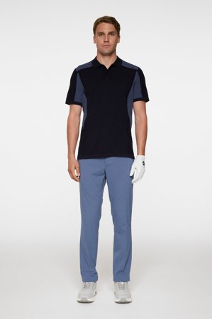 J.Lindeberg - Ruben Knitted Shirt - Golf - Blue - Men - M