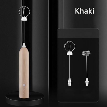 Oppladbar Eggvisp Elektrisk Skumdispenser KHAKI