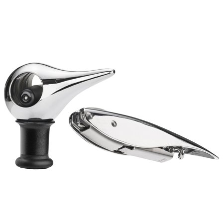 Zone Rocks korkskrue + vinprop, high gloss - Poleret stål | KitchenOne