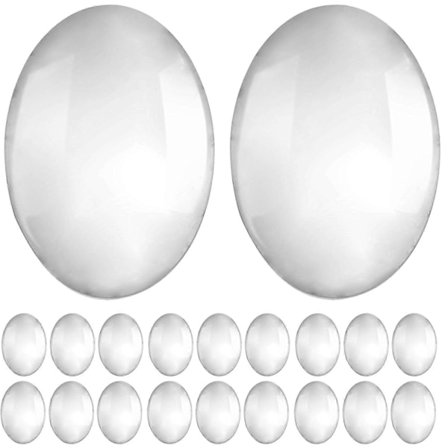 30 st Genomskinliga Nageldisplayer i Glas Praktiska Nagelack Prover