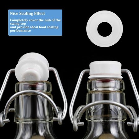 70 st Silikongummipackningar Bricka för Swing Flip-flaskor Swing Top Brickor Läckagesäkra tätningar för flaska Hembryggt öl Läskflaska 