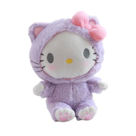 Sanrio Anime figur Søt plysj lekedukke tegneserie utstoppede lekegaver til barn Purple