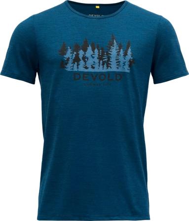 Devold Ørnakken Forest Man Tee Men short-sleeved sweaters Blue S