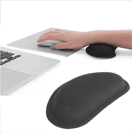 Handledsstöd/musmatta - Svart musmatta i memory foam