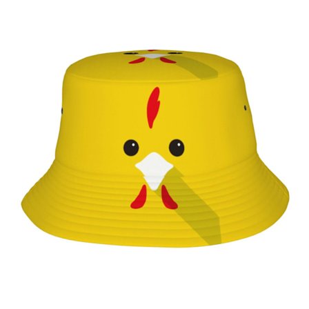Søt Kylling Bucket Hat For Kvinner Menn Solhatter Strand Fiskehatt Unisex Reise Utendørs Caps