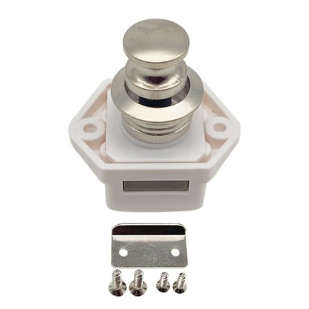 2 stk trykknapplås uten nøkkel, møbeldørlås, knapplås