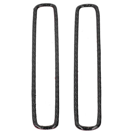 2 stk. Ventilationsdæksel Trim Sticker Bildør Luftudtag Kulfiber til Dodge Charger 2011-2014