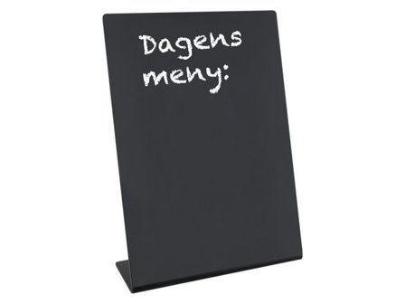 Informationsställ griffel lutande A4 svart - Lyreco - Kontorsmöbler och inredning - Tavlor ställ och ramar - Informationsställ