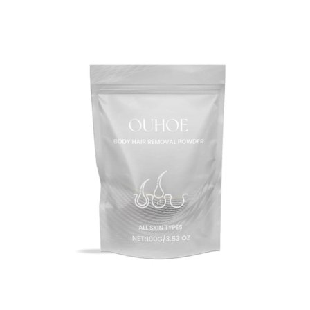 Ouhoe Kroppshårborttagningspulver Hela Kroppen Benhår Hår på Händerna Skonsam Rengöring Mjuk Utsökt Hud Uppfriskande Hårborttagningspulver