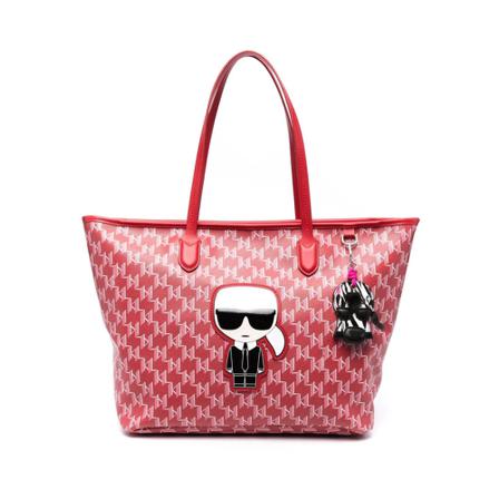 Karl Lagerfeld, Tote Bags Rood, Dames, Maat:ONE Size,Polyurethaan