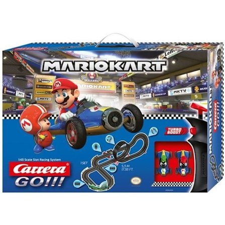 Mario Kart-racercirkel, Mach 8, Längd 5,3 m, Carrera GO ! Nintendo Mario Kart , Från 6 år