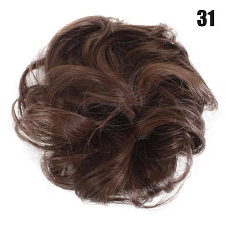 Lättanvända Trendiga Hårscrunchies Naturligt Rufsiga Lockiga Hårknutar Hårförlängning
