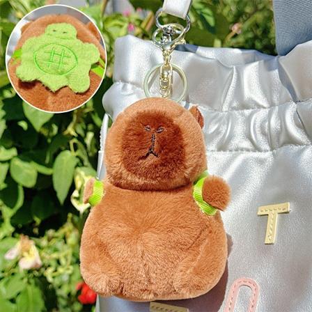 Kawaii Plushie Snotty Kapibara Avaimenper e Kapibara Kilpikonnan Kanssa A6