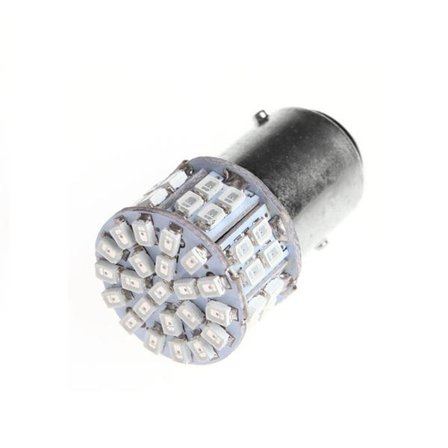 Röd LED-lampa för bil bakljus bromsljus 1157 BAY15D 50 SMD 1206 LED-lampa