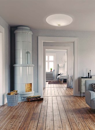 Model 23 taklampe Ø60 - hvit