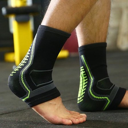 Ankelkompressionsærme til mænd og kvinder – Støttebøjle med støtte