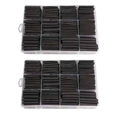 625 st Värmekrympande Slang Kit Värmekrympande Slangar Med Förvaringsväska