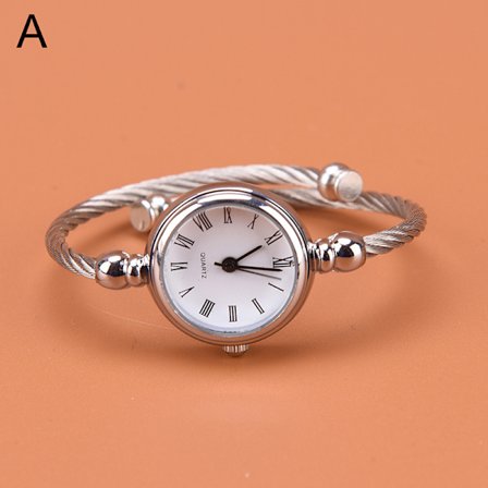 1 st silver armband klockor kvinnor mode armband kvarts watch s