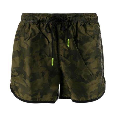 MC2 Saint Barth, Swim shorts in recycled fabric Bruin, Heren, Maat:L,Polyamide,Camouflage
