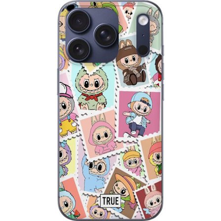 Apple iPhone 17 Pro Gennemsigtig cover Cute Stamp Squad