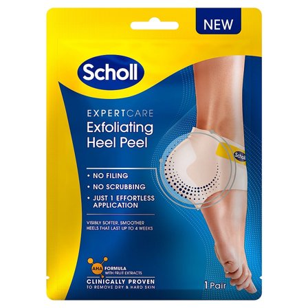 Scholl Exfoliating Heel Mask 1 Par, Skincare, Fodpleje, Hælpleje