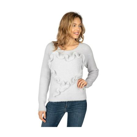 Trussardi, Sweter Szary, Kobieta, Rozmiar: L