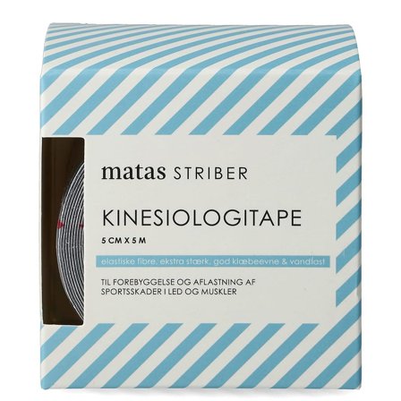 Matas Striber Kinesiologitape 5 cm (5 meter) Sort 5 cm x 5 m, Medicin & Pleje, Støttebind, Kinesiotape