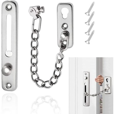 Dørkæde til lås, dørkæde til sikkerhed, dørkæde til skydedør
