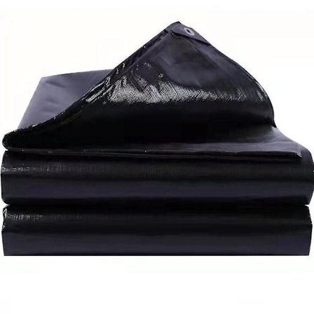 Sort Kraftig Presenning - 260GSM, 2m x 3m-XS5-