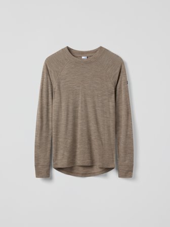 Polarn O. Pyret - Base layer top merino wool adult - L - Childrenswear - brown