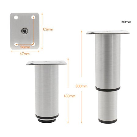 Sengebjelkestøtte Møbel Ben GRÅ 18CM