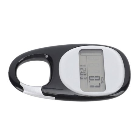 Omabeta 3D Skridttæller, Omabeta 3D Pedometer, Multifunktionel Hukommelse Clip-On Gå Pedometer, Sports Pedometer, Sort