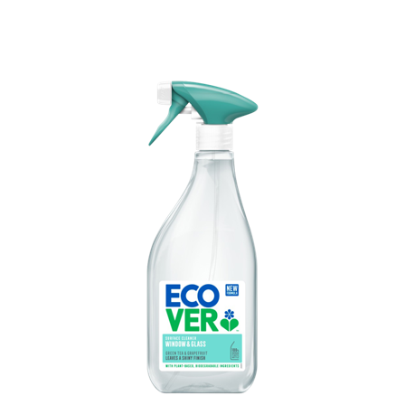 Ecover Vindusrens spray med grønn te og grapefrukt, 500 ml