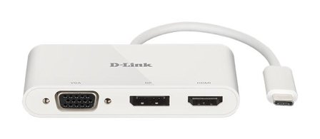 D-LINK DUB-V310 - video adapter - DisplayPort / HDMI / VGA - 11 cm