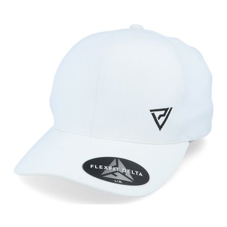 Padelville - Vit flexfit Keps - Black Insigna White Delta Flexfit @ Hatstore