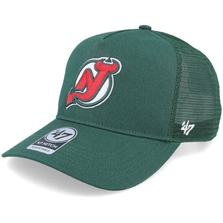 47 Brand - NHL Vert trucker Casquette - New Jersey Devils NHL New Mesh Hitch Dark Green Trucker @ Hatstore