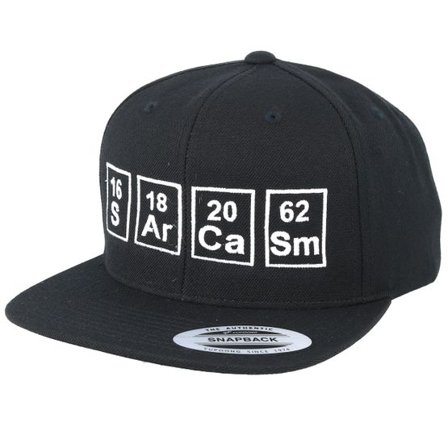 Iconic - Svart Keps - Sarcasm Black Snapback @ Hatstore