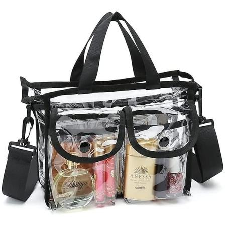 IC Pesuv ri One shoulder Creative Transparent meikkipussi Vedenpit v
