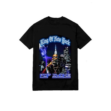 Pop Smoke Svart T-shirt