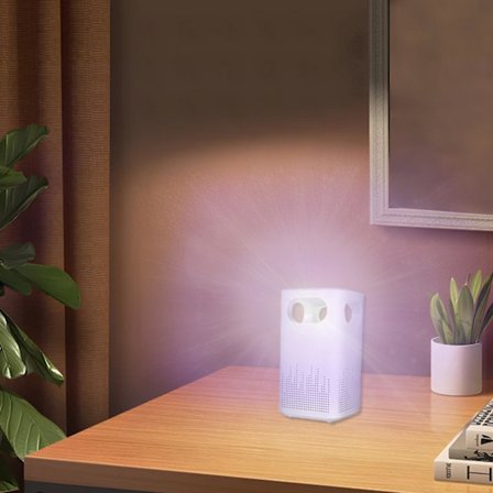 Lila Luftrenare Usb Bärbar Luftrenare Kontor Skrivbord Dammsugare Bilfilter Hushållsrenare