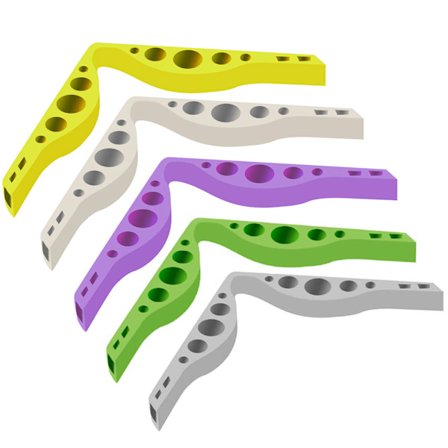 5 stk. Anti-dug TPR Næsebro Ansigtsovertræk Næsestøtteklips for at forhindre duggede briller