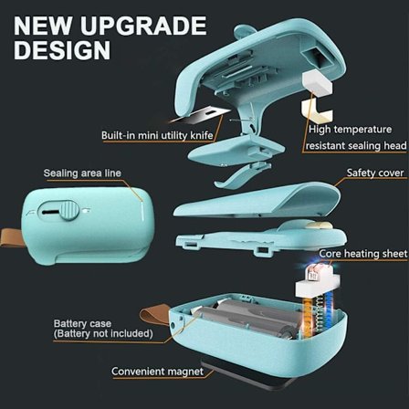 Filmvakuumförseglingsmaskin två-i-ett, förseglingsmaskin för bekvämlighetspåsar för snacks