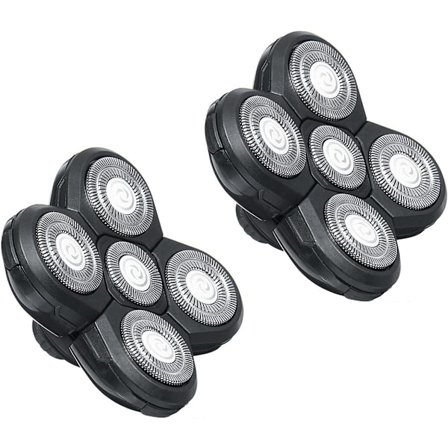 5 rakhuvuden, 2-pack rakhuvuden elektrisk ersättningshyvel