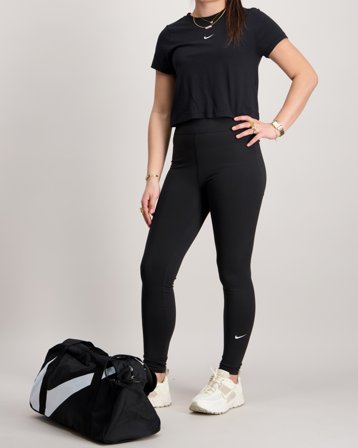 Nike G NK DF ONE TGHT AOP Musta Leggingsit/Tights Tytöt - Kids Brand Store